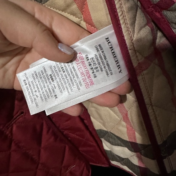 Burberry quilted jacket NWOT - Picture 7 of 7